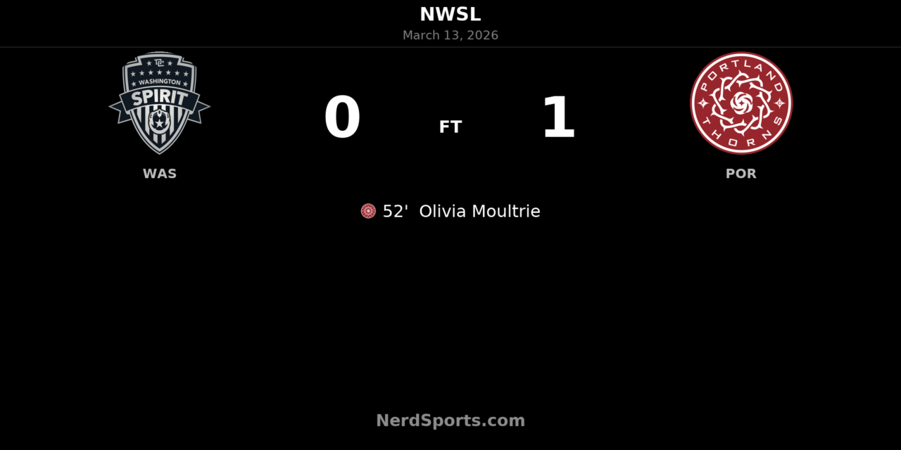 Moultrie’s Second-Half Strike Sends Portland Thorns to Victory at Audi Field