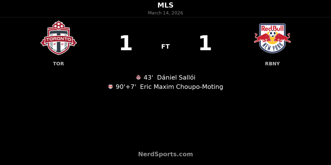 Late Drama at BMO Field: Choupo-Moting Rescues a Point for Red Bull New York