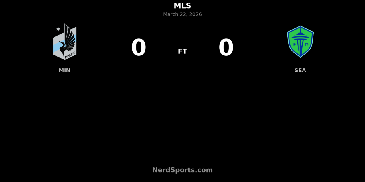 Minnesota United and Seattle Sounders Battle to Scoreless Draw at Allianz Field