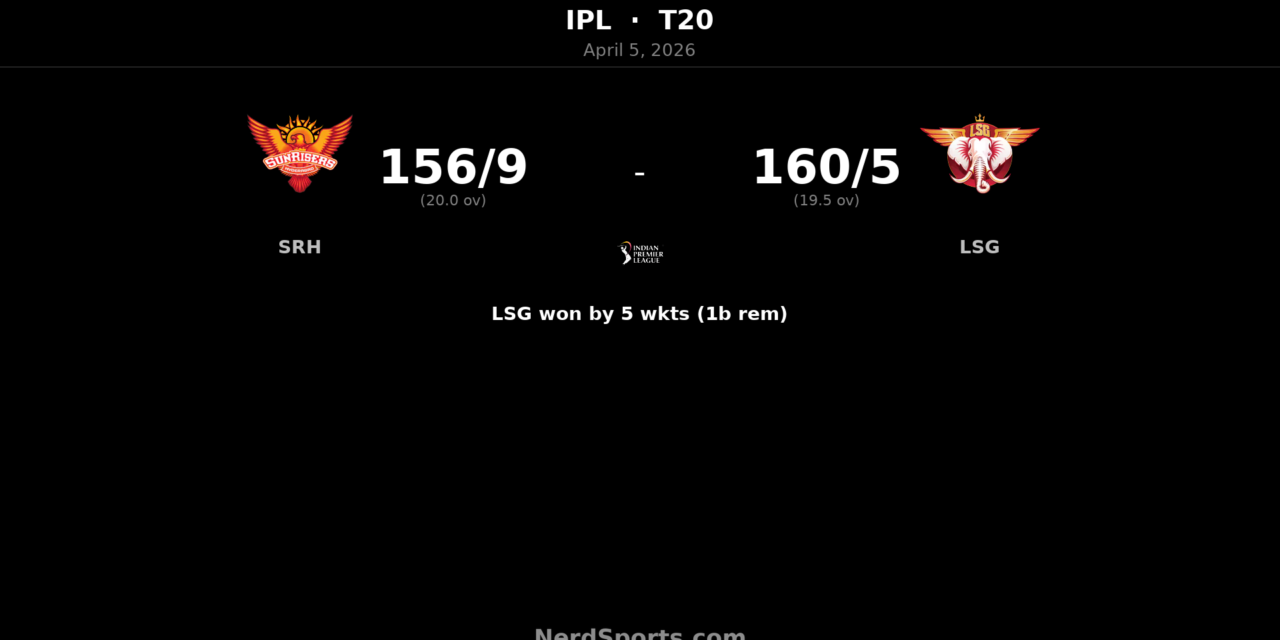LSG beat SRH by 5 wickets as Shami stars