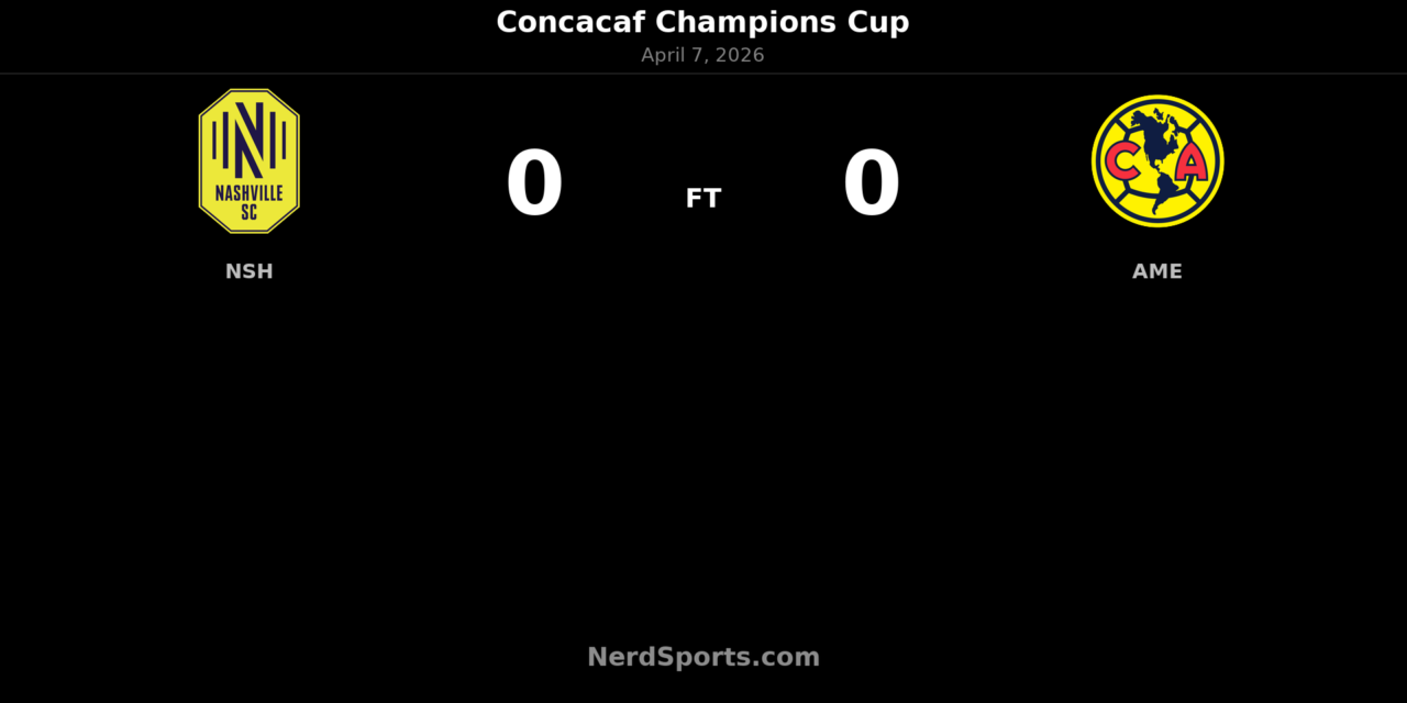 Nashville SC hold América to tense 0-0 draw in Concacaf Champions Cup quarterfinal first leg