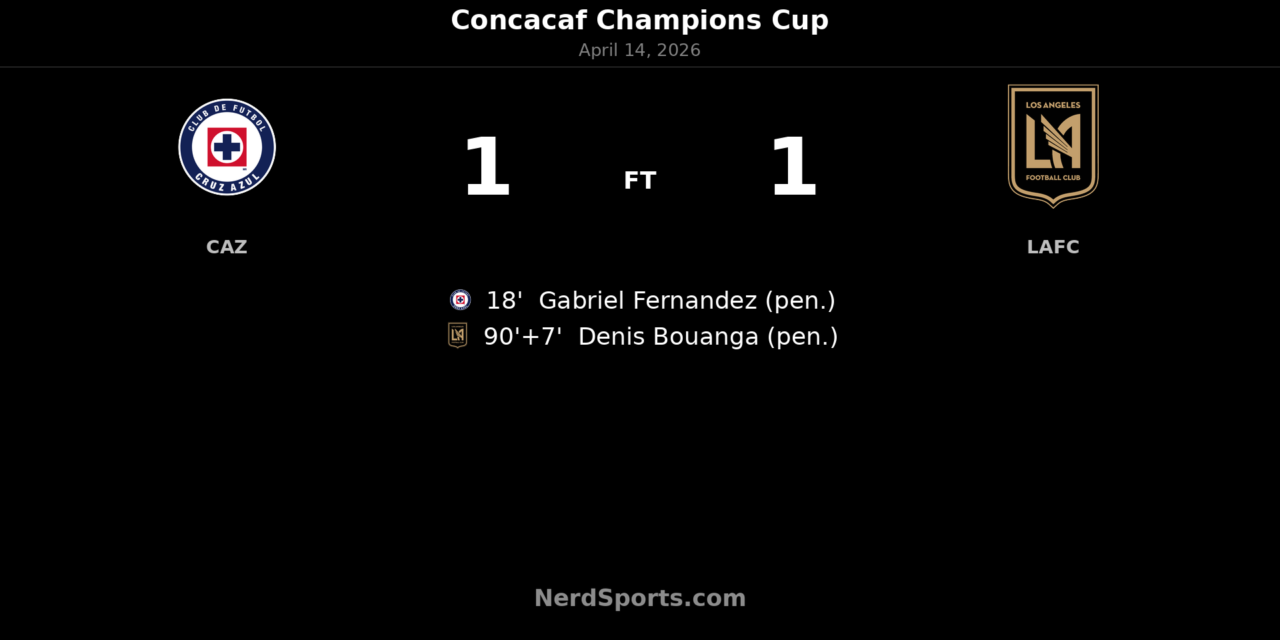 Cruz Azul held by LAFC as Denis Bouanga’s stoppage-time penalty sends visitors through