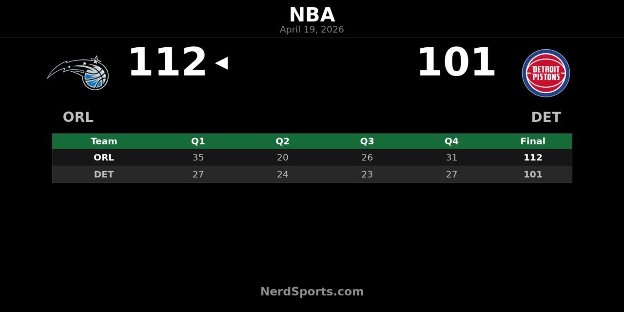 Magic vs Pistons Game 1 Recap: Orlando Takes 112-101 Win