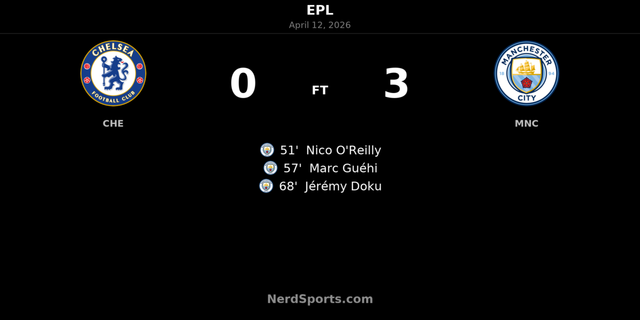 Manchester City tear Chelsea apart after the break in 3-0 win at Stamford Bridge