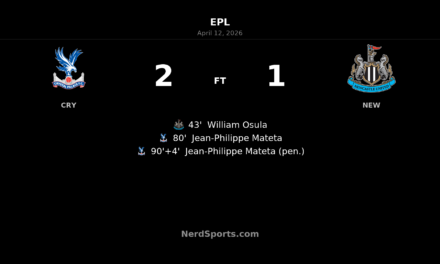 Crystal Palace stun Newcastle late as Jean-Philippe Mateta fires dramatic 2-1 comeback win