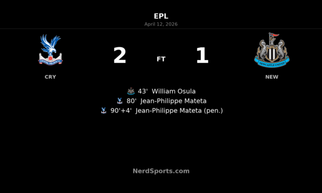Crystal Palace stun Newcastle late as Jean-Philippe Mateta fires dramatic 2-1 comeback win