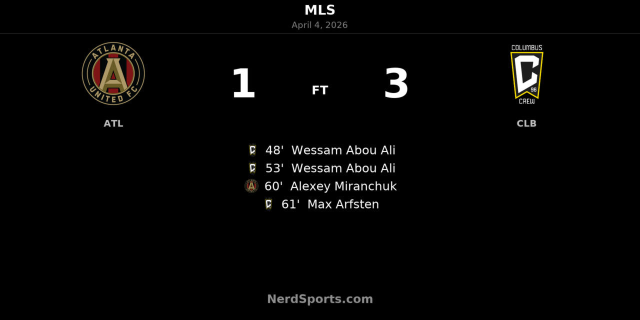 Columbus Crew strike three times after halftime to beat Atlanta United 3-1