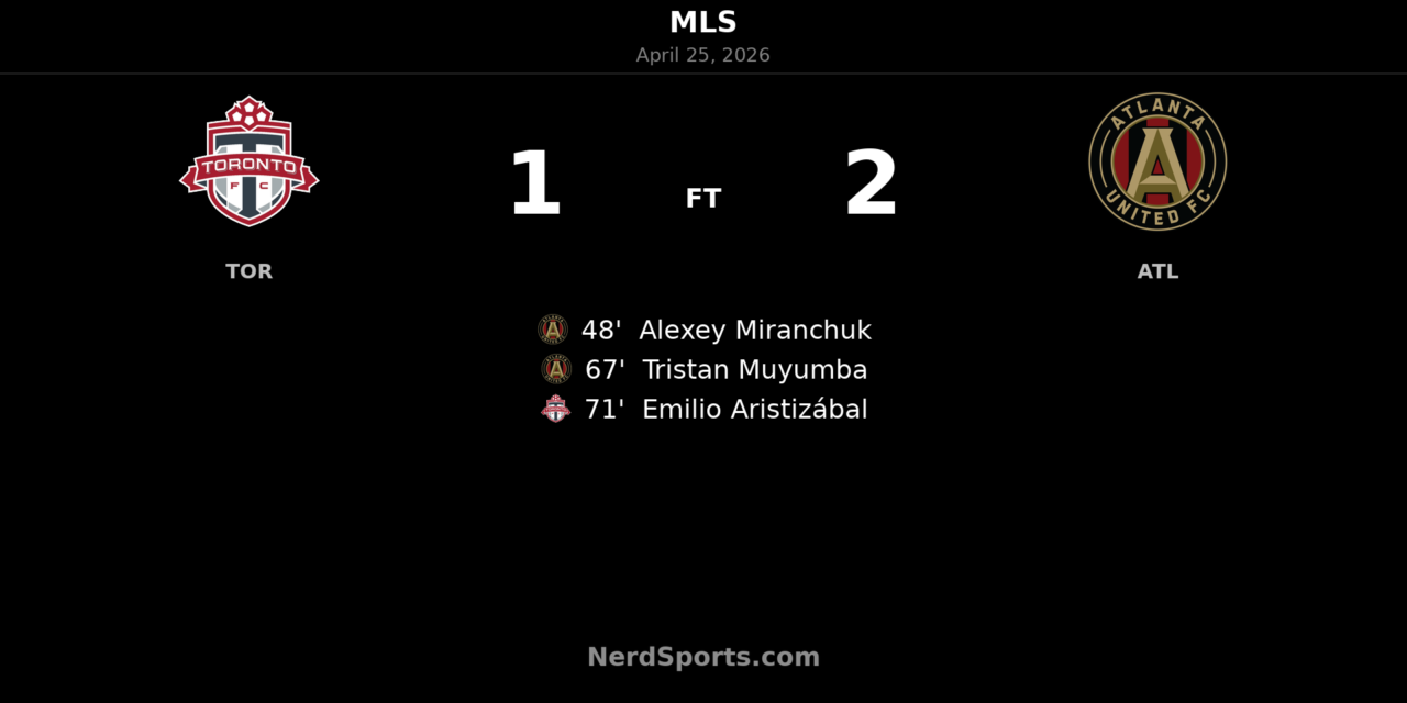 Atlanta United FC strike twice after the break to beat Toronto FC 2-1 at BMO Field