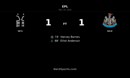 Nottingham Forest 1-1 Newcastle United: Elliot Anderson strikes late to earn deserved draw at the City Ground
