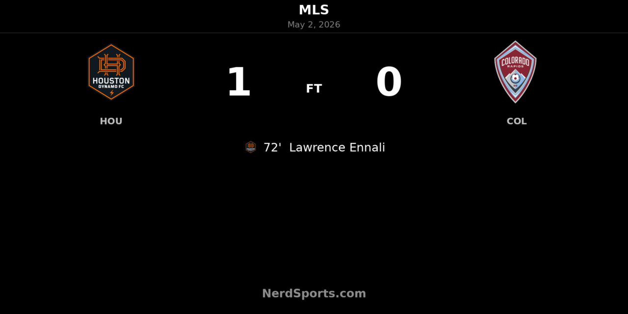 Houston Dynamo edge Colorado Rapids as Lawrence Ennali strikes in second half
