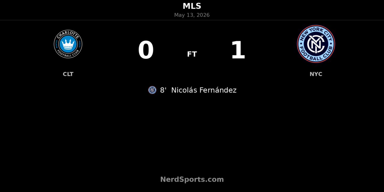 New York City FC edge Charlotte FC as Nicolás Fernández strikes early