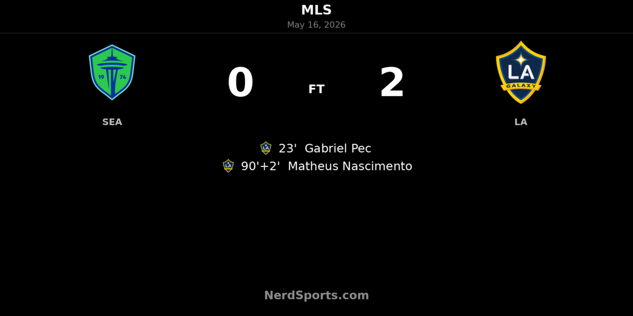LA Galaxy stun Seattle Sounders with clinical 2-0 road win at Lumen Field