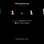 Saudi Arabia 1-1 Uruguay: Araújo earns late point