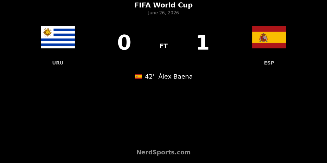 Spain edge Uruguay 1-0 as Álex Baena seals progress