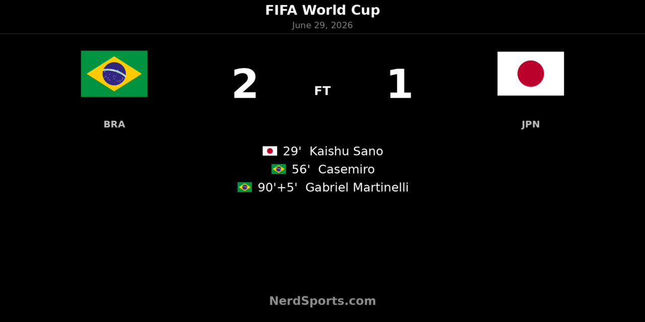 Brazil 2-1 Japan: Martinelli wins it in stoppage time