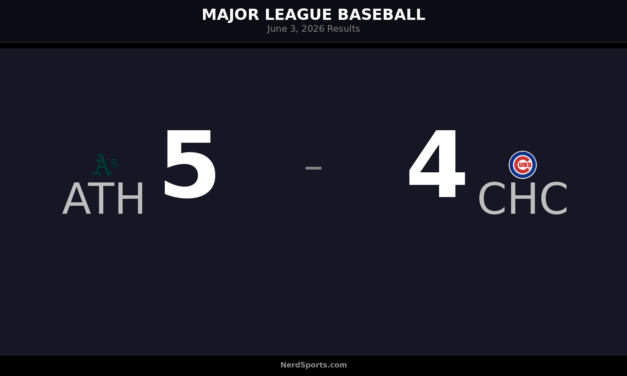 Athletics Edge Cubs in Lone MLB Game on June 3