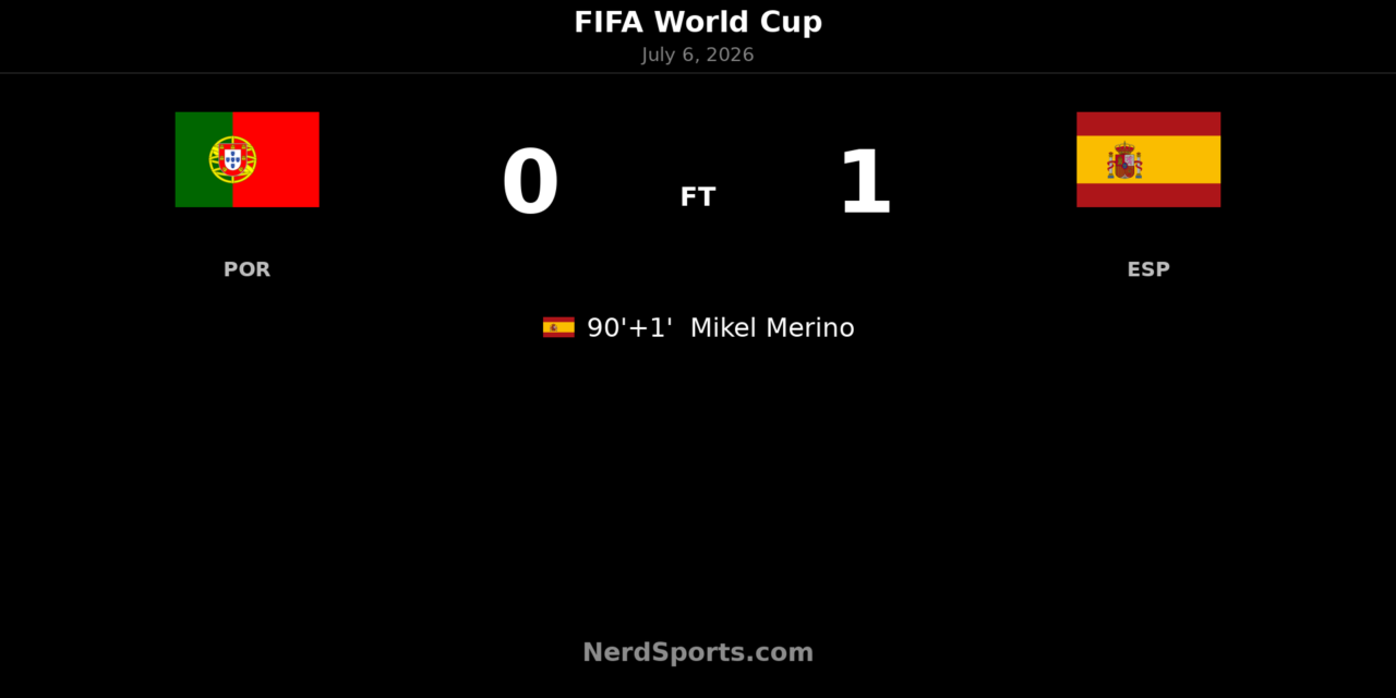 Spain edge Portugal with Merino stoppage-time goal