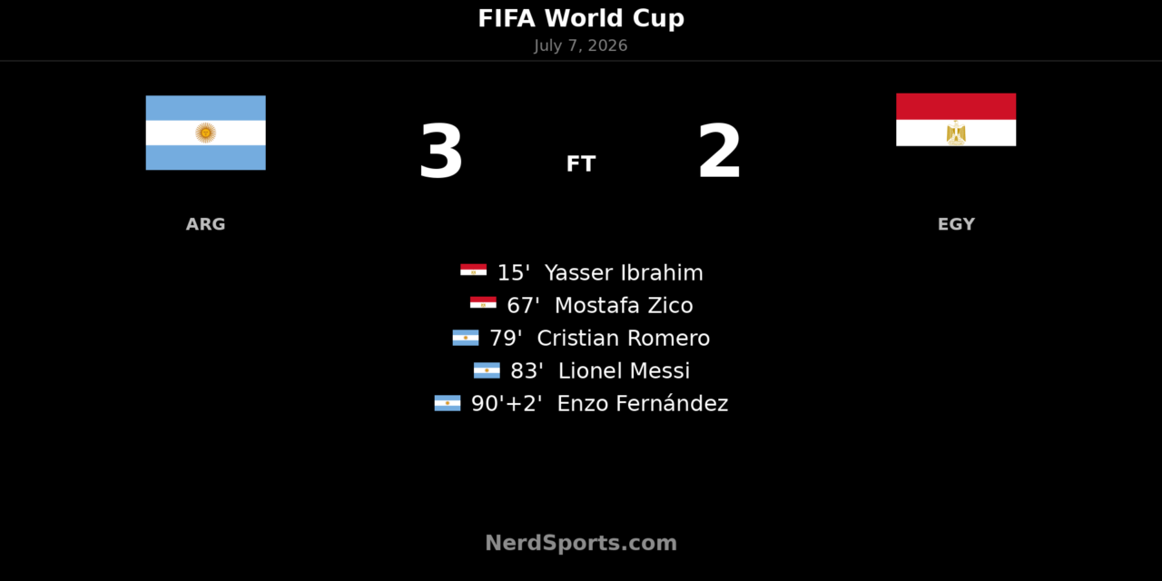 Argentina 3-2 Egypt: Enzo seals stunning comeback