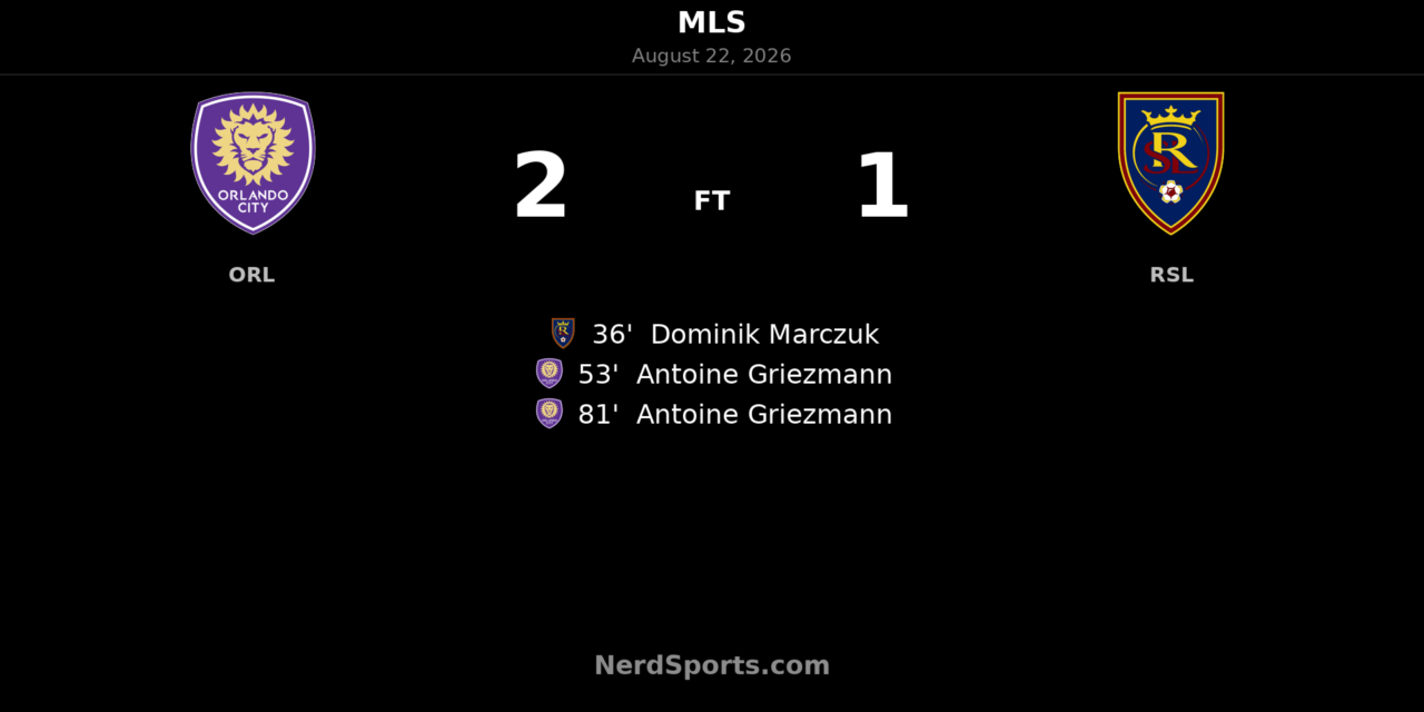 Griezmann Brace Lifts Orlando City Past Real Salt Lake