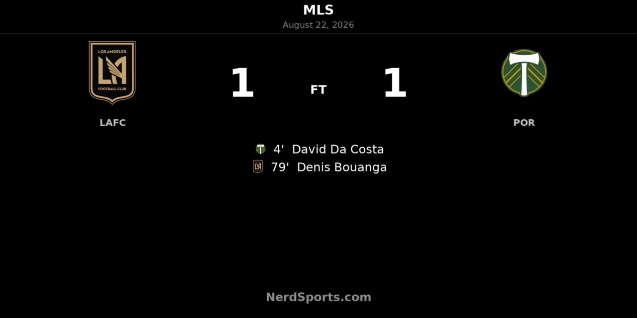 Bouanga Rescues LAFC Point in 1-1 Draw With Portland
