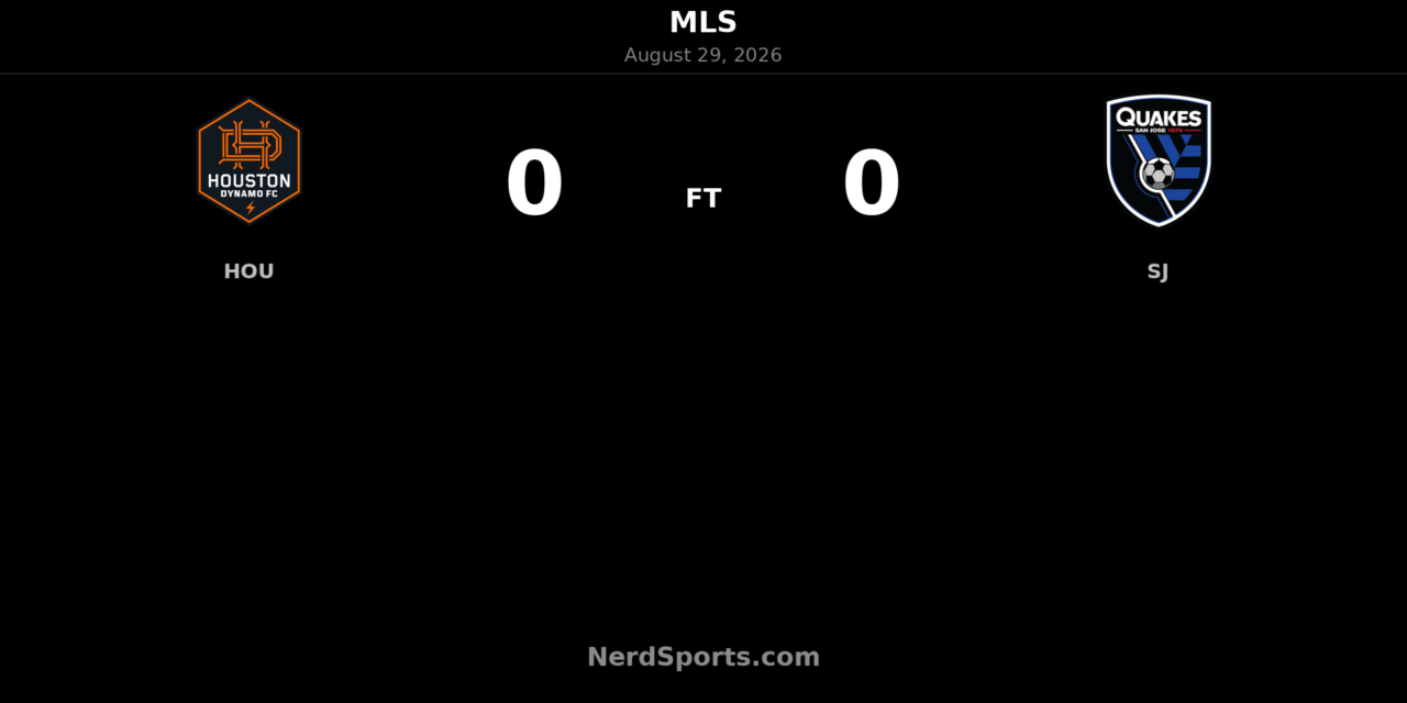 Houston Dynamo FC and San Jose Earthquakes Settle for Scoreless Draw