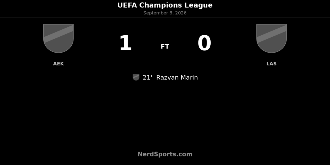 Razvan Marin Free-Kick Fires AEK Athens Past LASK Linz