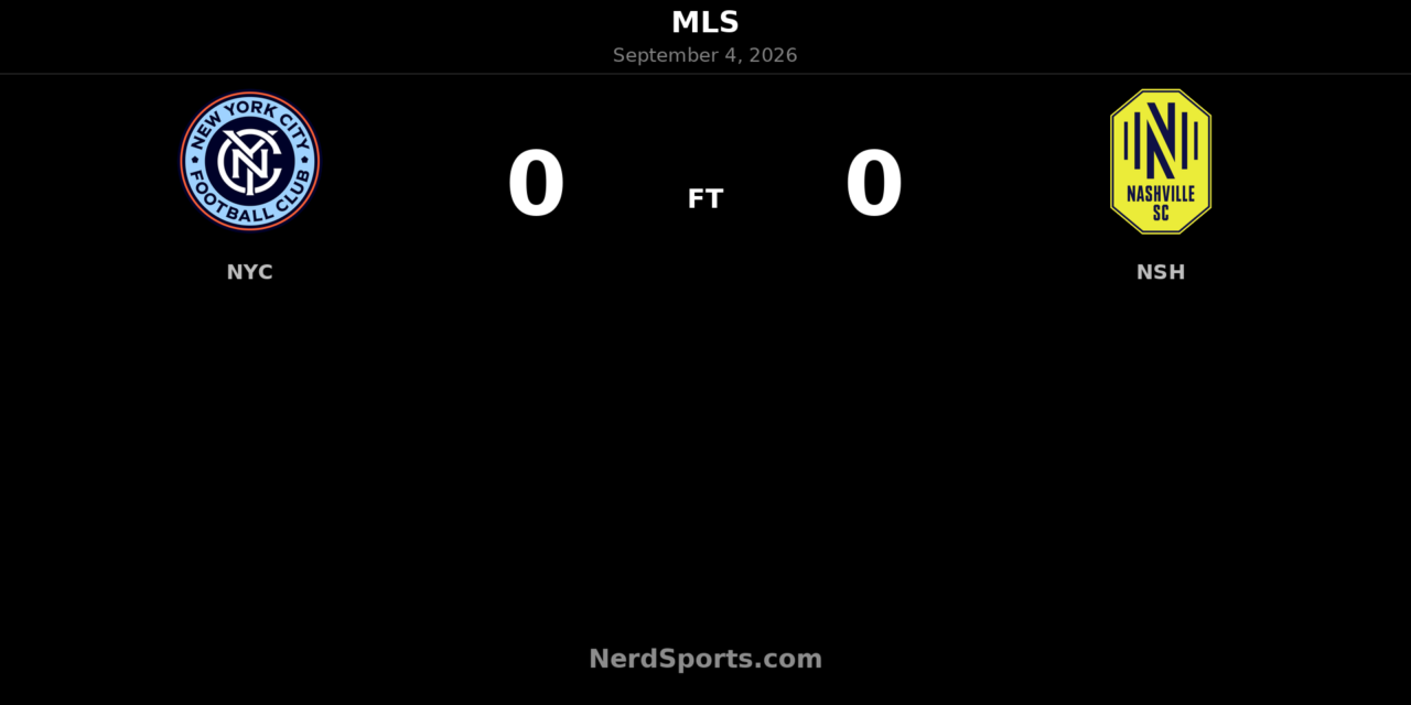 NYCFC and Nashville SC Share Scoreless Draw at Yankee Stadium