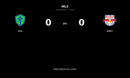 Seattle Sounders, Red Bull New York Settle for Scoreless Draw at Lumen Field