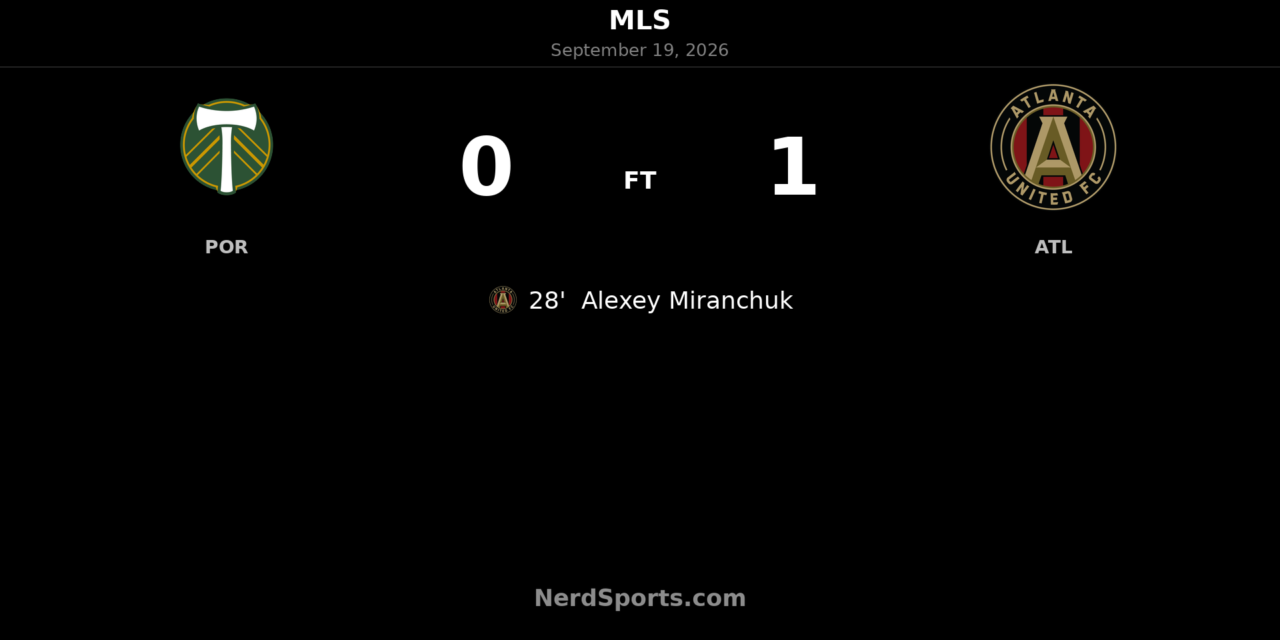 Alexey Miranchuk Goal Lifts Atlanta United Past Portland Timbers
