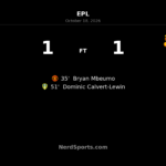Calvert-Lewin Volley Earns Leeds 1-1 Draw with Manchester United