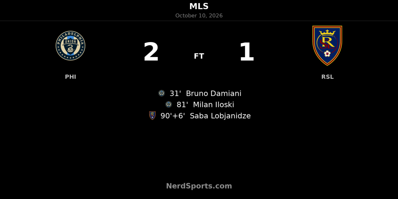 Damiani and Iloski lift Philadelphia Union past Real Salt Lake