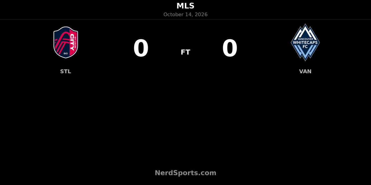 St. Louis CITY SC and Vancouver Whitecaps Share Points in Goalless Draw