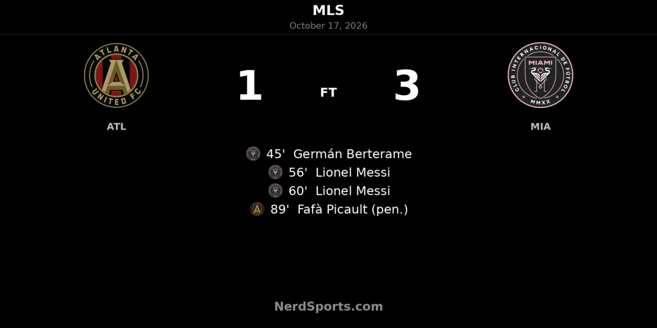 Messi’s quickfire double powers Inter Miami past Atlanta United 3-1