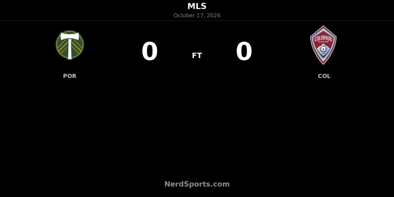 Portland Timbers and Colorado Rapids Share Points in Goalless Draw