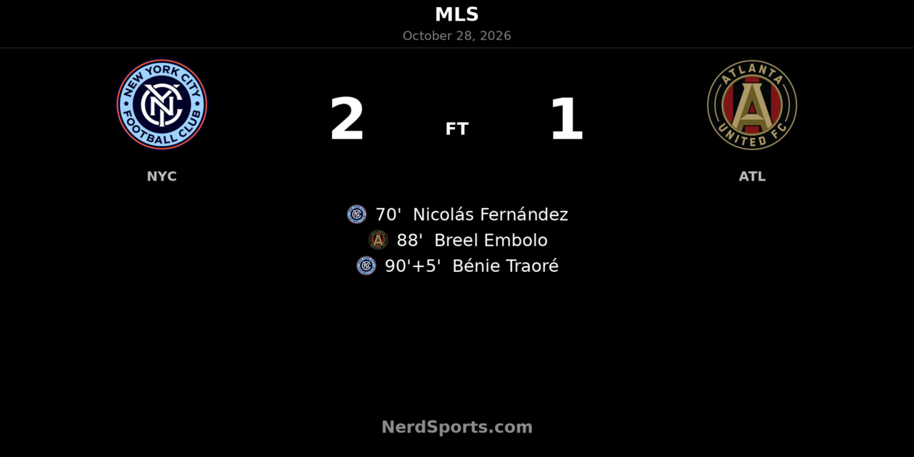 Traoré’s stoppage-time winner lifts NYCFC past Atlanta United 2–1