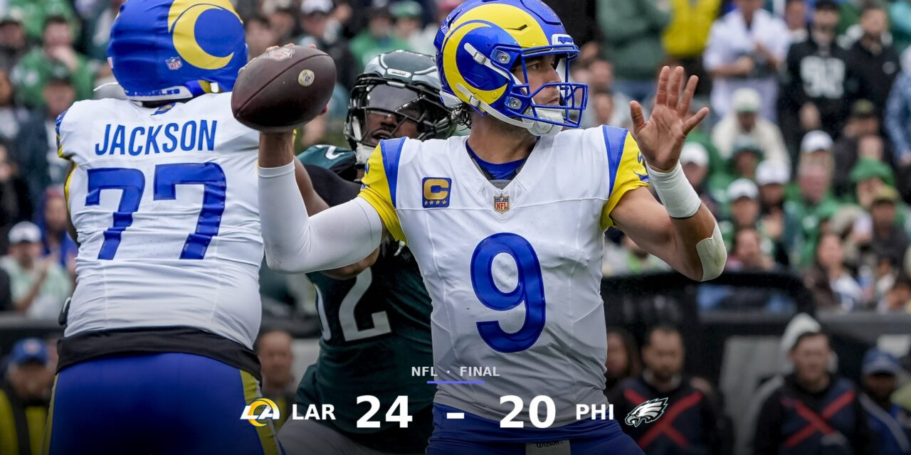 Rams Rally Past Eagles 24-20 Behind Williams and Nacua