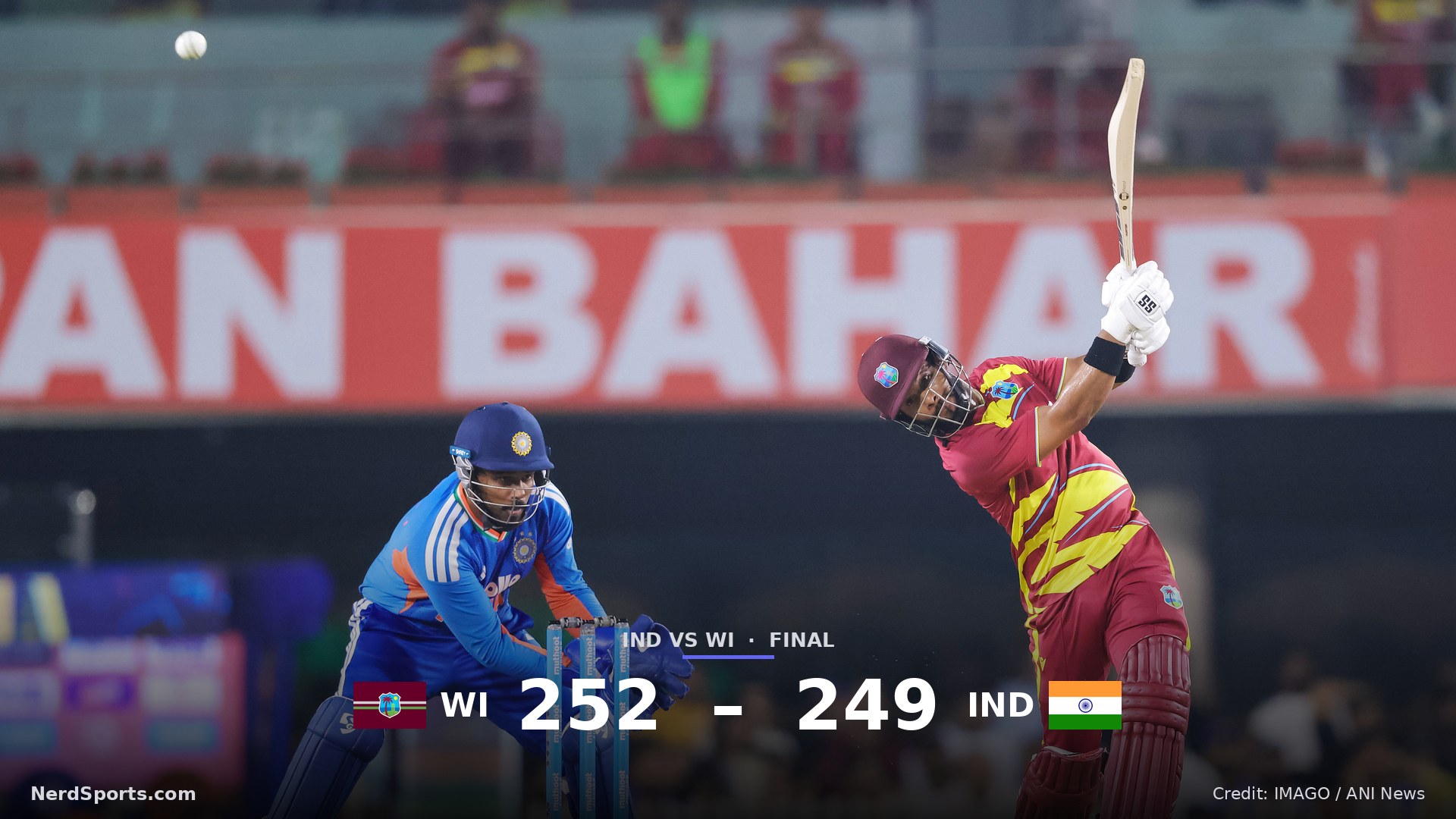 West Indies skipper Shai Hope plays a shot during the 2nd T20I against India in Ranchi on Friday Oct 9. 2026.