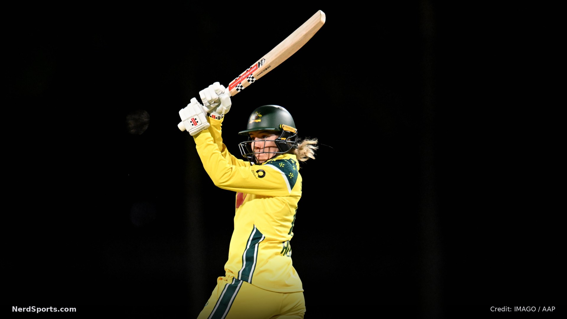 Annabel Sutherland of Australia during the match with Bangladesh on October 14, 2026.